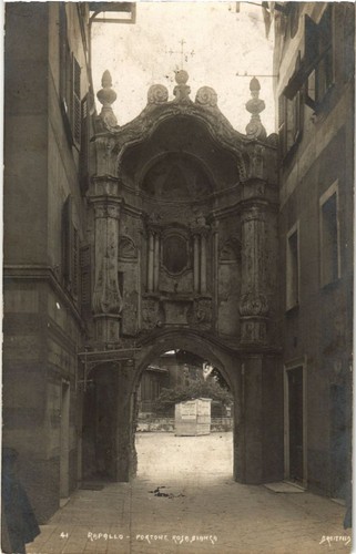 Cpa rapallo portone roso - cpa,