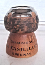 ANCIEN CENDRIER CHAMPAGNE DE CASTELLANE EPERNAY  CERAMIQUE VILLENAUXE CHAMPAGNE