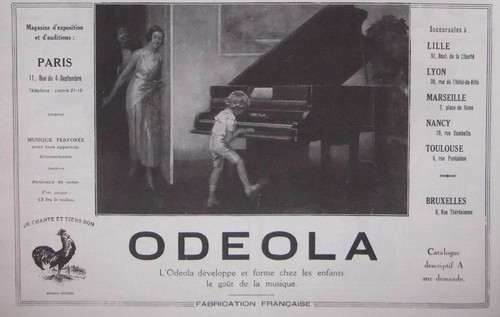 Publicité 1924 odeola - publicitÉ,
