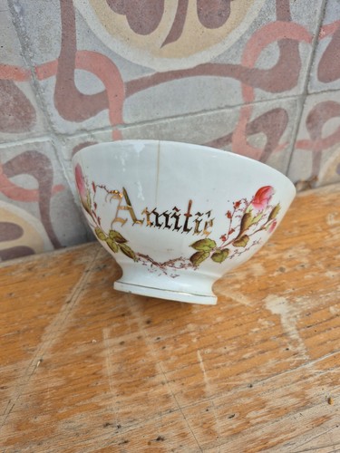 Grand bol ancien porcelaine - bol,