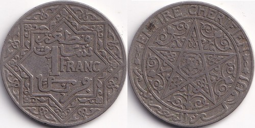 Franc 1921 maroc - franc,