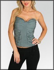 Womens blouse strapless tube