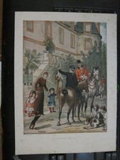 Ancienne gravure chasse a