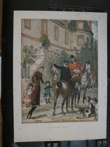 Ancienne gravure chasse - , a