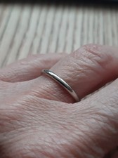 Bague en Or Blanc 18 K - Jonc