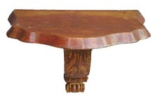 petite console applique dorée style baroque