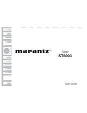Marantz ST6003 Tuner Owners