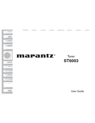 Marantz st6003 tuner owners - st6003,