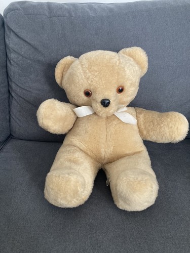 Ours peluche beige ajena - ours, en
