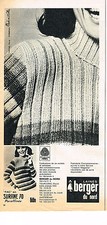 PUBLICITE  1967   BERGER DU NORD  laines