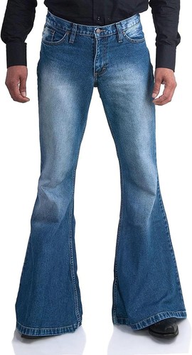 Men vintage bell bottom - men's,