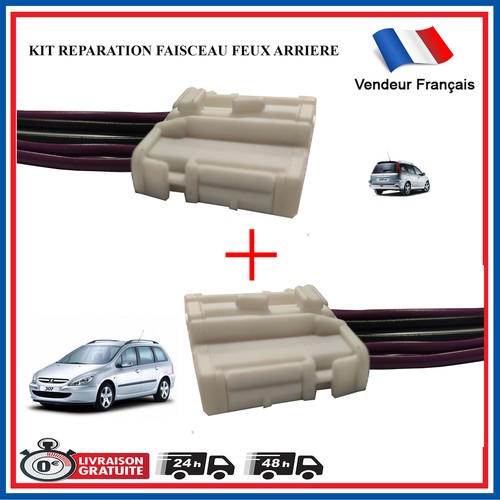 Kit connecteur blanc - 2x,