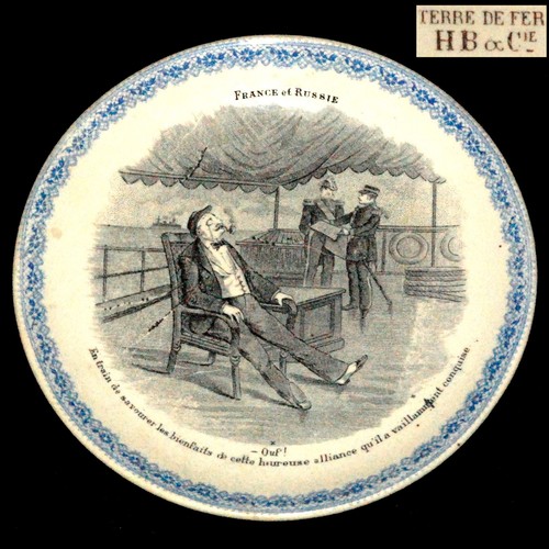 Assiette alliance franc0 russe - franc0,