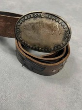 Ceinture cuir marron vintage