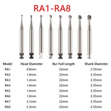 Fraises dentaires en carbure de tungstène pour pièces à main à faible vitesse RA