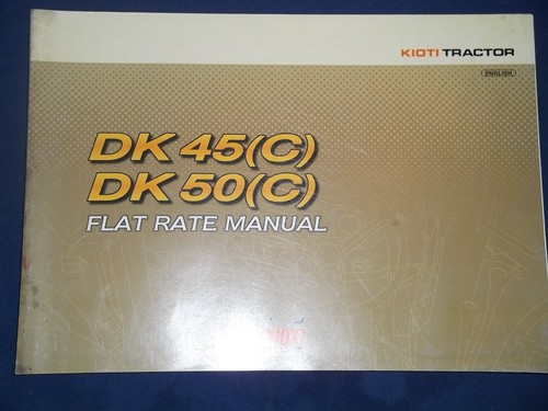 Kioti dk45 dk50 - dk50, manuel