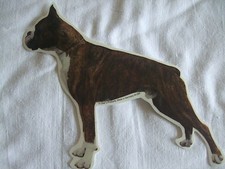 GRAND AUTOCOLLANT  - motif chien   BOXER BRINGE N°3  oreilles coupées