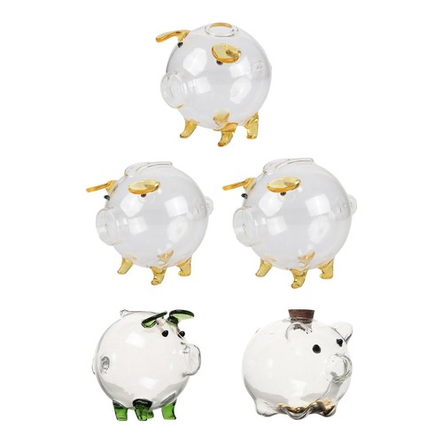 Tirelire cochon verre - cochon,