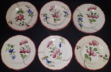 6 ANCIENNES ASSIETTES DE DINETTE EN FAÏENCE  DE SAINT CLEMENT Début XIX N°706/10