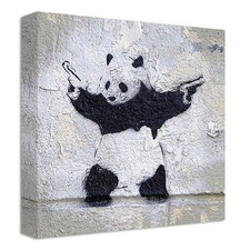 Banksy Panda Avec Armes Toile