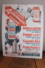 Superbe Ancienne PLAQUE Carton
