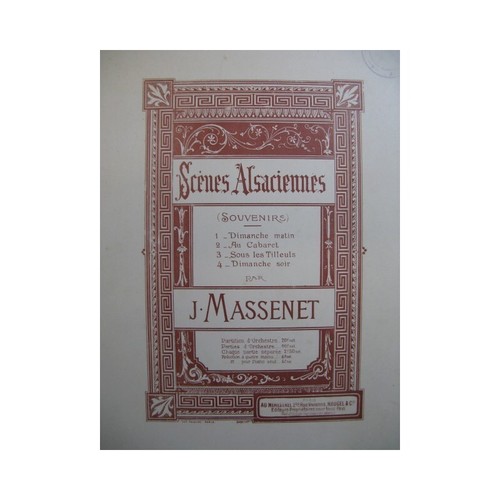 Massenet jules scènes - jules,