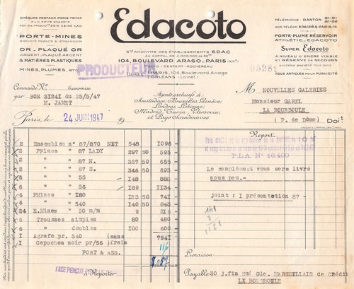 1947 edacoto paris - 1947,