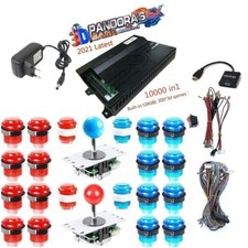 Pandora Saga EX box kit 10000 DIY Arcade control Game kit Led Lights Push Button