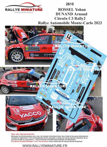 Decals ref 2615 citroen - 1/32,