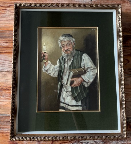 Judaica painting oil - painting/oil, on