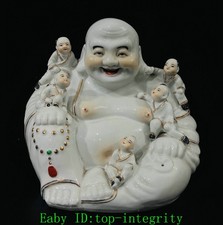 8.6'' Qing blanc glaçure