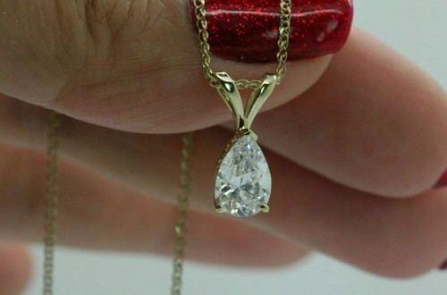 Pendentif diamant argent - en,