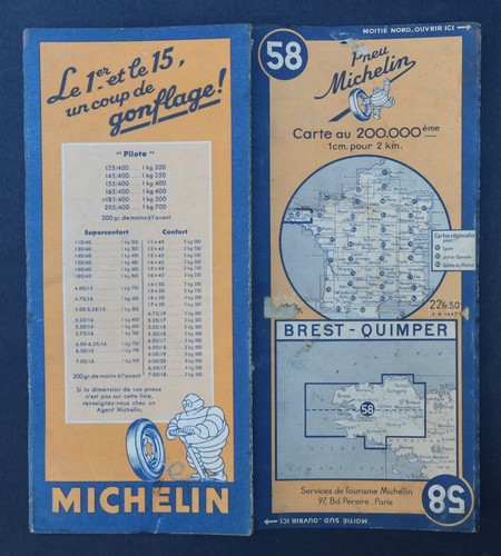 Carte michelin bretagne - carte,