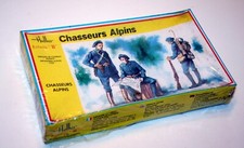 Heller 1/35 : groupe de combat infanterie alpine 1939 chasseurs alpins NB