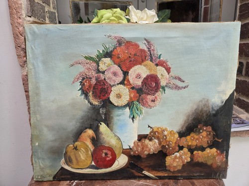 Huile sur toile - huile, signée