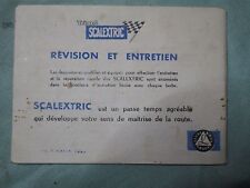 P351 SCALEXTRIC NOTICE CIRCUIT COURSE VOITURE ELECTRIQUE TRI ANG BON ETAT