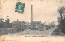 CPA 80 BEAUVAL / LA GARE ET