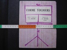 Partition ancienne Adamo Comme toujours