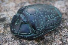 EG08  FIGURINE STATUETTE  EGYPTIEN SCARABEE AMULETTE EGYPTE  8 CM RAMSES 2 EXPO