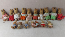 Lot d'anciennes figurines, Sylvanian Families / petits malins, lapins, vintage