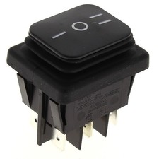 Interrupteur 3 cosses noir 3