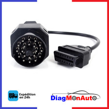 ADAPTATEUR OBD RONDE / OBD2 K+DCAN POUR BMW E31 E32 E34 E36 E38 E39 E46 E53