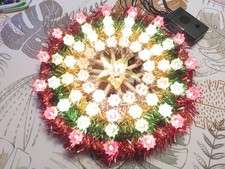 Ancienne guirlande rosettes