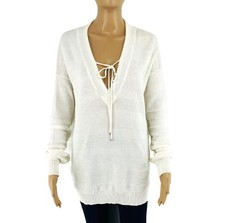 Sweater Jumper Femme Blanc Col