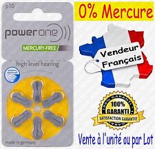 Piles Auditives 1,45V Power One VARTA P10 PR70 A10 ( JAUNE ) Livraison Gratuite