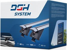 Barres de toit transversales RAILS pour Subaru XV E-BOXER SUV 2019-2022 120 cm