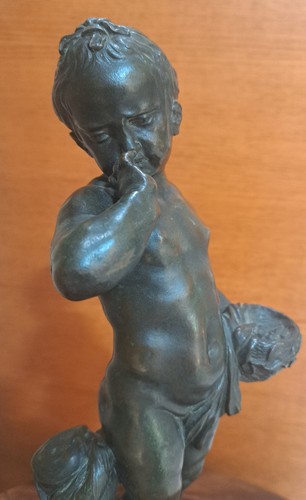 Statue bronze signé - statue,