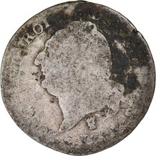 Monnaie, France, Louis XVI, 15 Sols, 1791 / AN 3, B+, Argent, Gadoury:36