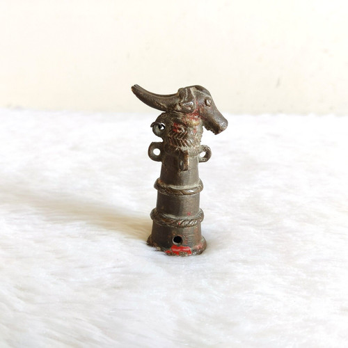19c laiton antique taureau - 19c,