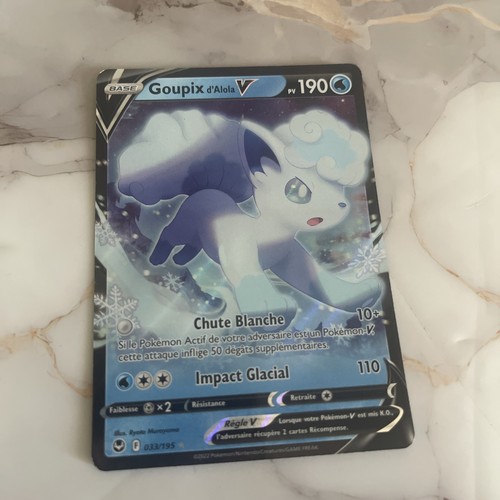 Carte pokemon goupix alola - carte, v